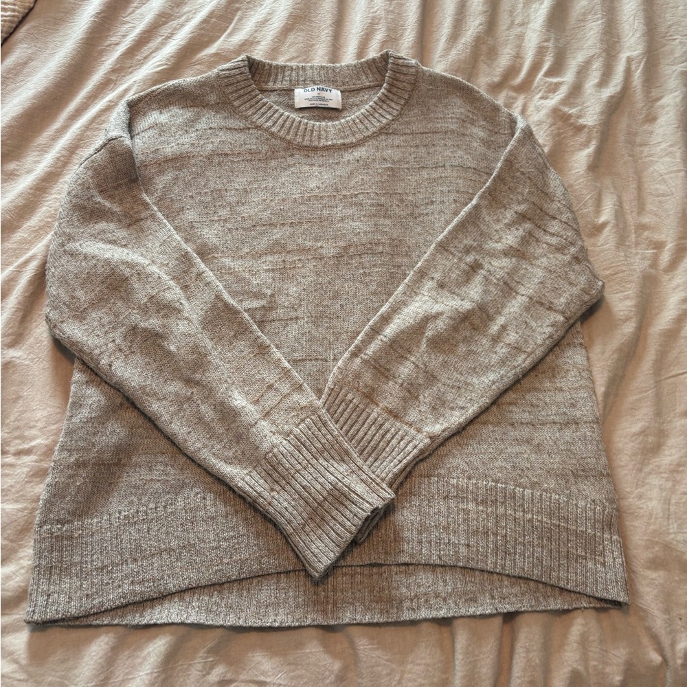 Old Navy Taupe Knit Sweater